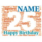 Birthday, AGE, Year Birthday - AGE, Word Cloud