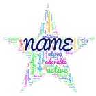 Star, adjectives Star, adjectives, Word Cloud