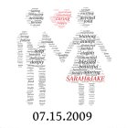 Wedding or anniversary, Word Cloud