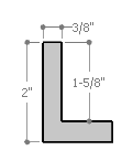 Classic 1-1/2 " floater frame. This frame is a solid, warm, purple-grey with a matte finish. A prominent horizontal grain pattern is visible in all lights and at all viewing angles.