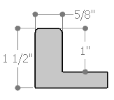 1" floater frame. This simple floater frame has a slightly rounded profile. The solid snow white face, profile, and interior have a smooth satin finish.