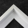 This deep textured L-shaped canvas floater, features a distressed-aged look and finished in white. The face width is 5/8 "es, perfect for vintage look.
Display your favourite gallery wrapped Giclée print or painting with authentic, fine art style. These canvas floating frames are ideal for medium and large images.
*Note: These solid wood, custom canvas floaters are for stretched canvas prints and paintings, and raised wood panels.
