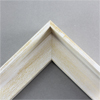 This L-shaped canvas floater, features distressed wood, lightly coated in white paint, revealing light peeks of wood color.
*Note: These canvas floaters are for mounting 1 to 1-1/4 " deep (thick) gallery wrapped stretched canvas prints and paintings, and raised wood panels.
Finish: White Washed