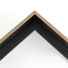 This medium, L-shaped canvas floater frame features Walnut Woodgrain detail, and a 3/8 " flat face.
*Note: These solid wood, custom canvas floaters are for stretched canvas prints and paintings, and raised wood panels.
