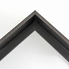 This medium, L-shaped canvas floater frame features Black Woodgrain detail, and a 3/8 " flat face.
*Note: These solid wood, custom canvas floaters are for stretched canvas prints and paintings, and raised wood panels.