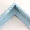 This deep L-shaped canvas floater, features distressed wood, lightly coated in sky Blue paint, revealing light peeks of black, perfect for a rustic style.
Ideal for mounting 1.5 " deep (thick) gallery wrapped canvas portraits, paintings or Giclée prints.
*Note: These canvas floaters are for stretched canvas prints and paintings, and raised wood panels.