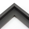 The satin black finish of this large profile floater frame creates a simple, classic look.
1.5 " depth from wall, and .5 " width: ideal for medium and large canvases on thin (3/4 " deep) stretcher bars. Pair this frame with a painting or Giclée print for an authentic fine art display.
*Note: These solid wood, custom canvas floaters are for stretched canvas prints and paintings, and raised wood panels.
