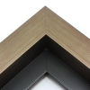 This large profile, L-shape floating canvas frame features a wide, 1.5 " face in a bold, brushed gold.
Display your favourite gallery wrapped canvas Giclée print or painting with authentic, fine art style. This floating canvas frame is ideal for large and extra large images on thick (1.5 " deep) stretcher bars.
*Note: These solid wood, custom canvas floaters are for stretched canvas prints and paintings, and raised wood panels.