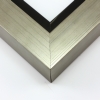 This large profile, L-shape floating canvas frame features a wide, 1.5 " face in a bold, brushed silver.
Display your favourite gallery wrapped canvas Giclée print or painting with authentic, fine art style. This floating canvas frame is ideal for large and extra large images on thick (1.5 " deep) stretcher bars.
*Note: These solid wood, custom canvas floaters are for stretched canvas prints and paintings, and raised wood panels.