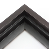 This solid wood canvas floater frame features a dark brown matte finish with wood grain detailing.
Display your favourite gallery wrapped Giclée print or painting with authentic, fine art style. This floater frame is ideal for medium to extra large canvases mounted on thick (1.5 " deep) stretcher bars.
*Note: These solid wood, custom canvas floaters are for stretched canvas prints and paintings, and raised wood panels.