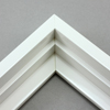 This solid wood canvas floater frame features a high shine, white finish.
Display your favourite gallery wrapped Giclée print or painting with authentic, fine art style. This floater frame is ideal for medium to extra large canvases mounted on thick (1.5 " deep) stretcher bars.
*Note: These solid wood, custom canvas floaters are for stretched canvas prints and paintings, and raised wood panels.